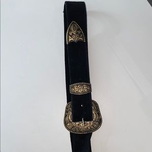 Free People Black Rock Western Belt